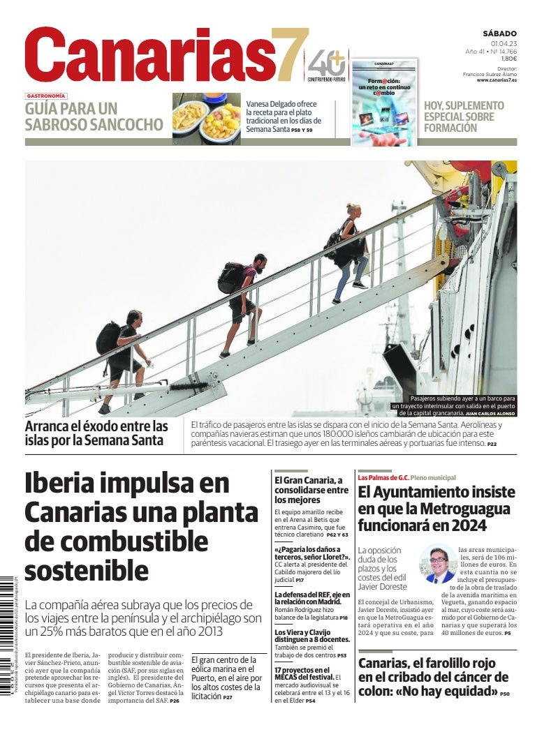 Portada Canarias7 01-04-2023
