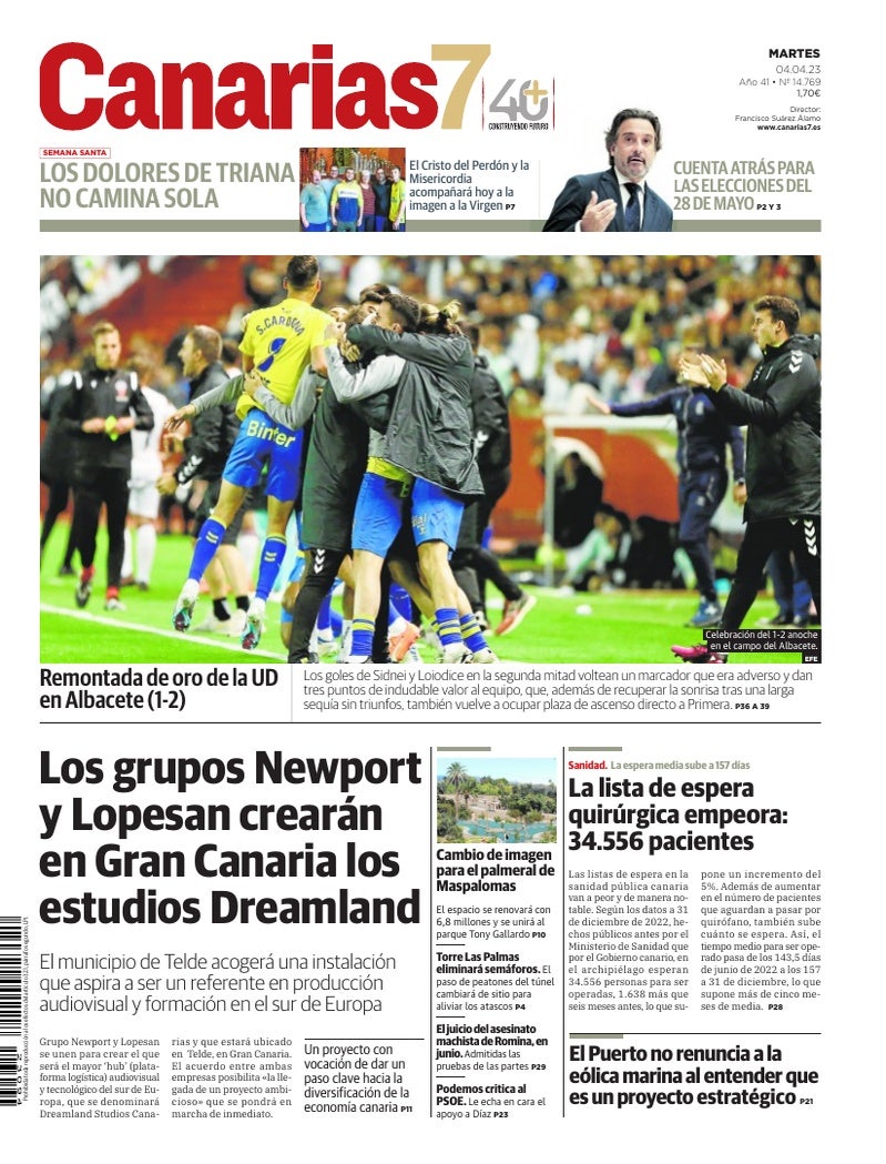 Portada Canarias7 04-04-2023