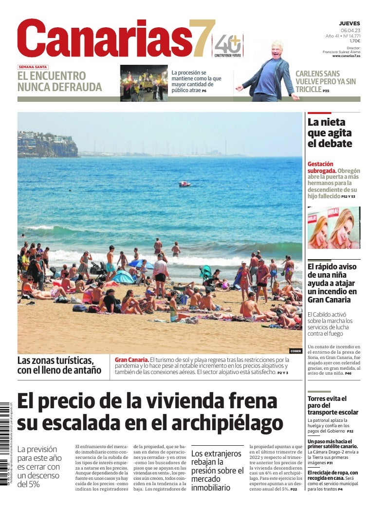 Portada Canarias7 06-04-2023