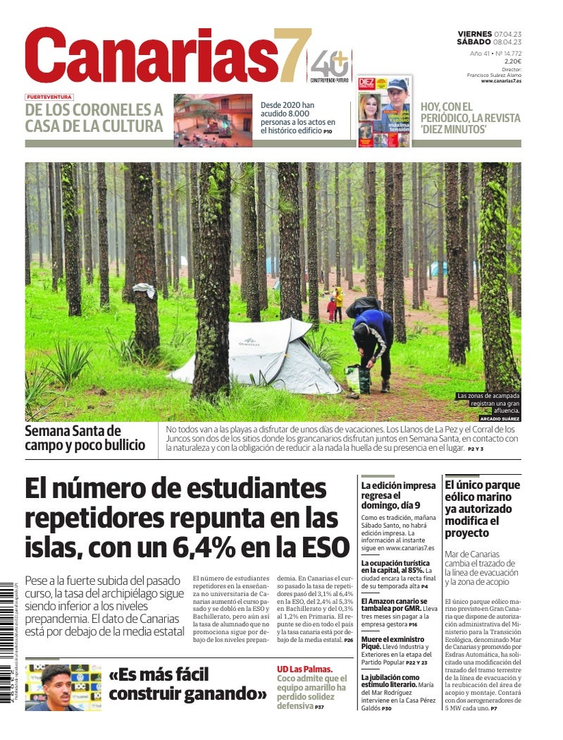 Portada Canarias7 07-04-2023