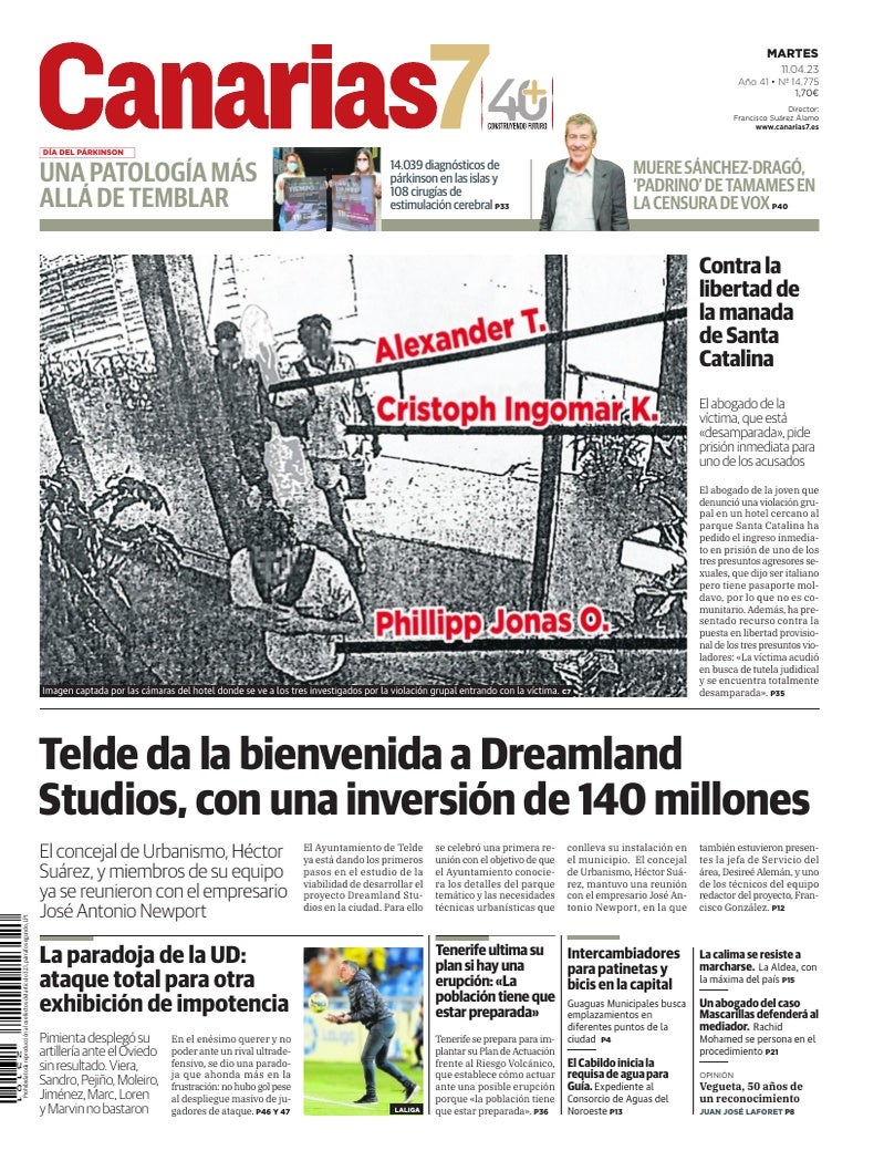 Portada Canarias7 11-04-2023