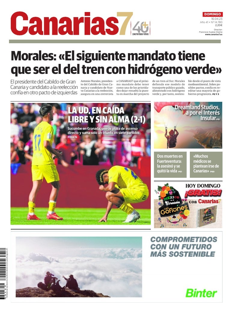 Portada Canarias7 16-04-2023
