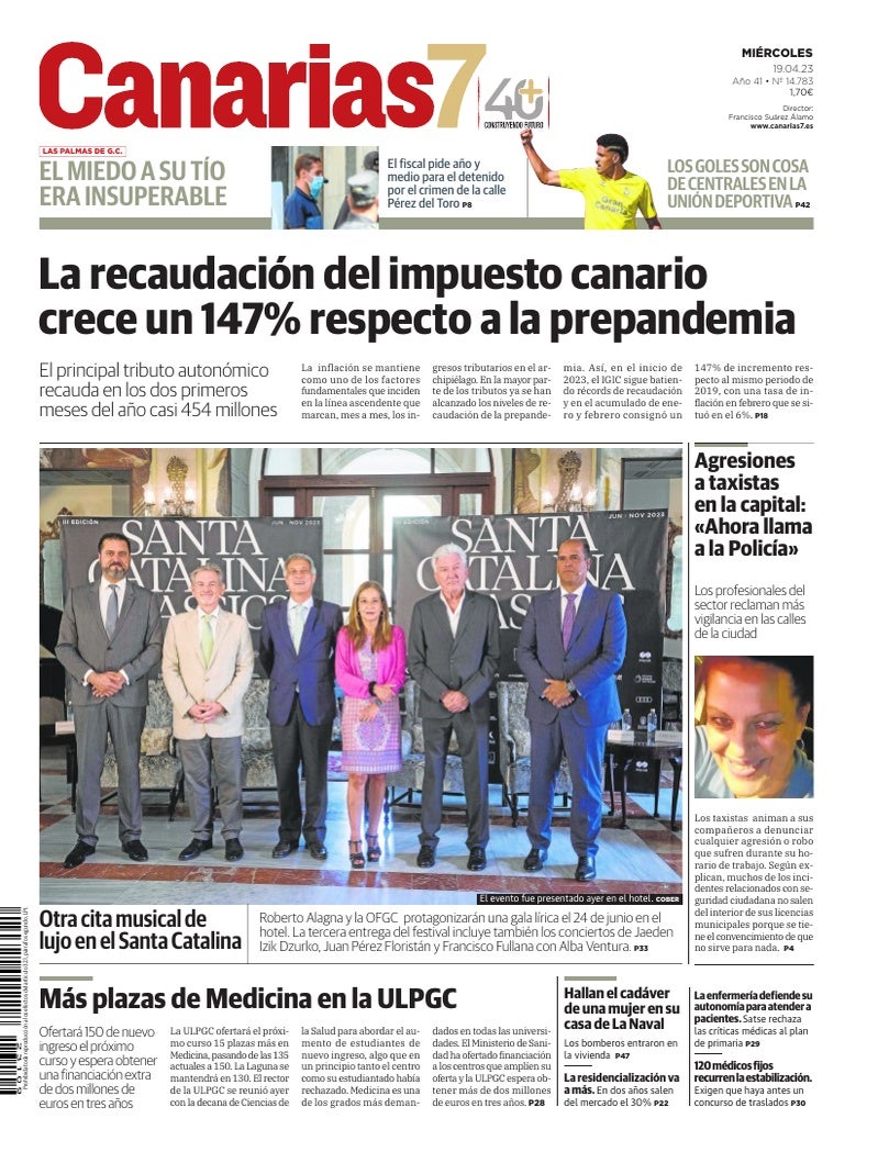 Portada Canarias7 19-04-2023