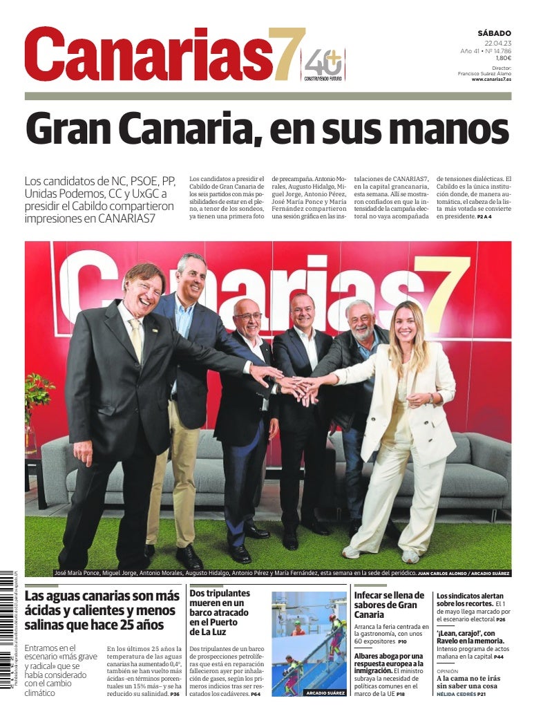 Portada Canarias7 22-04-2023