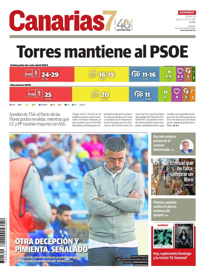 Portada Canarias7 23-04-2023