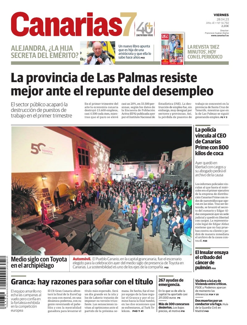 Portada Canarias7 28-04-2023