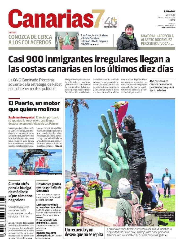 Portada Canarias7 29-04-2023