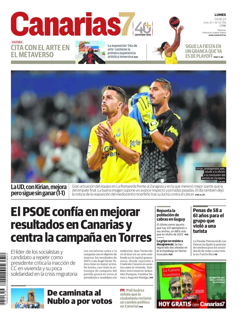 Portada Canarias7 01-05-2023
