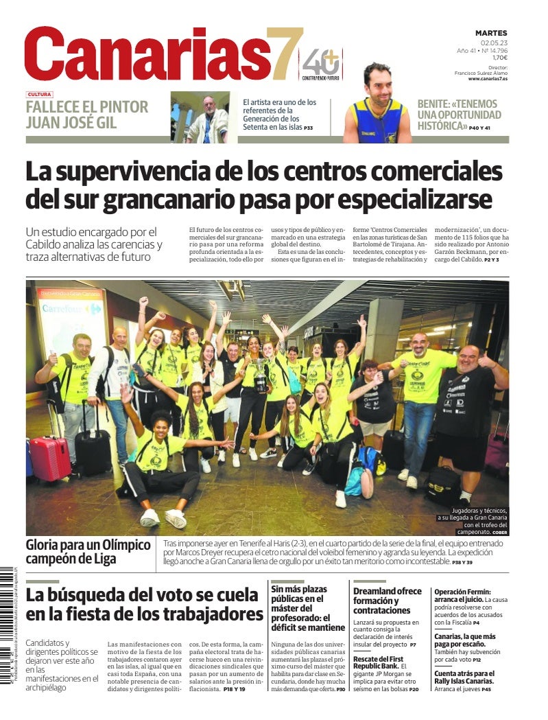 Portada Canarias7 02-05-2023
