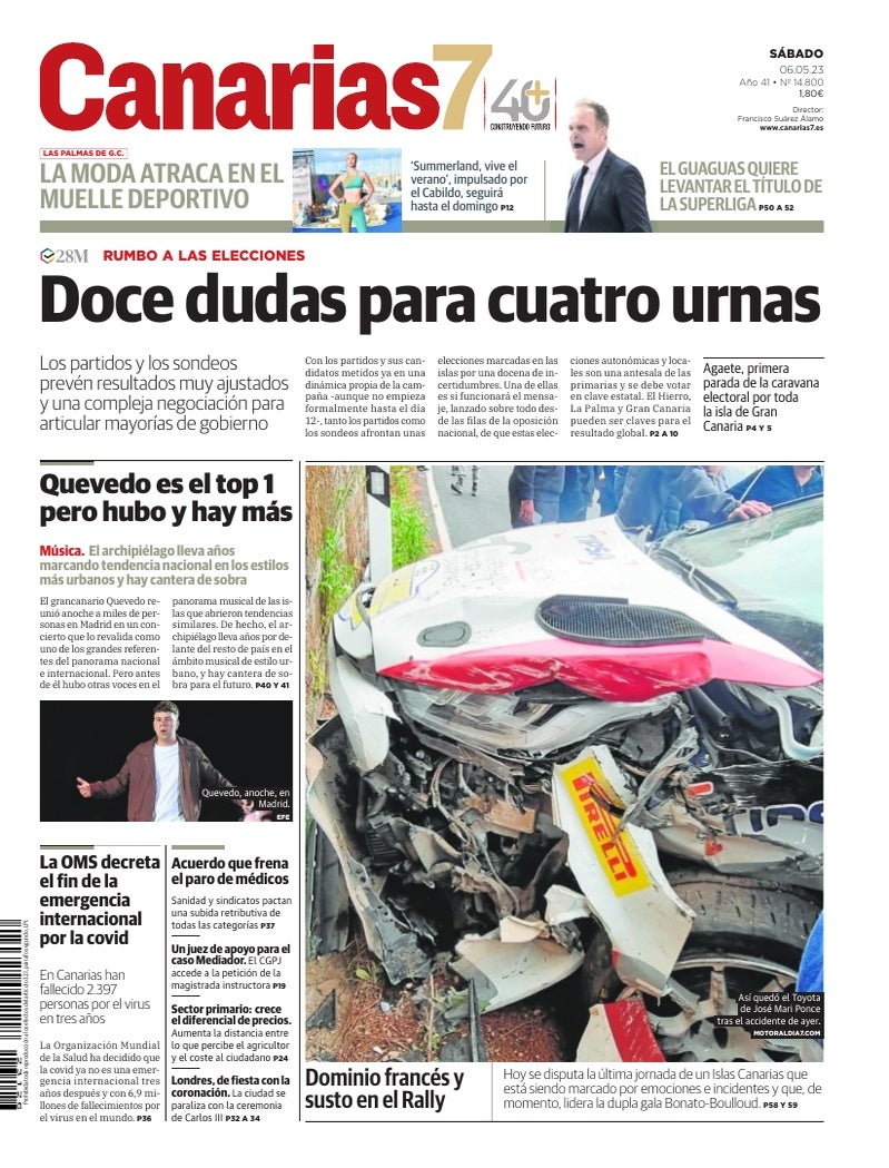 Portada Canarias7 06-05-2023
