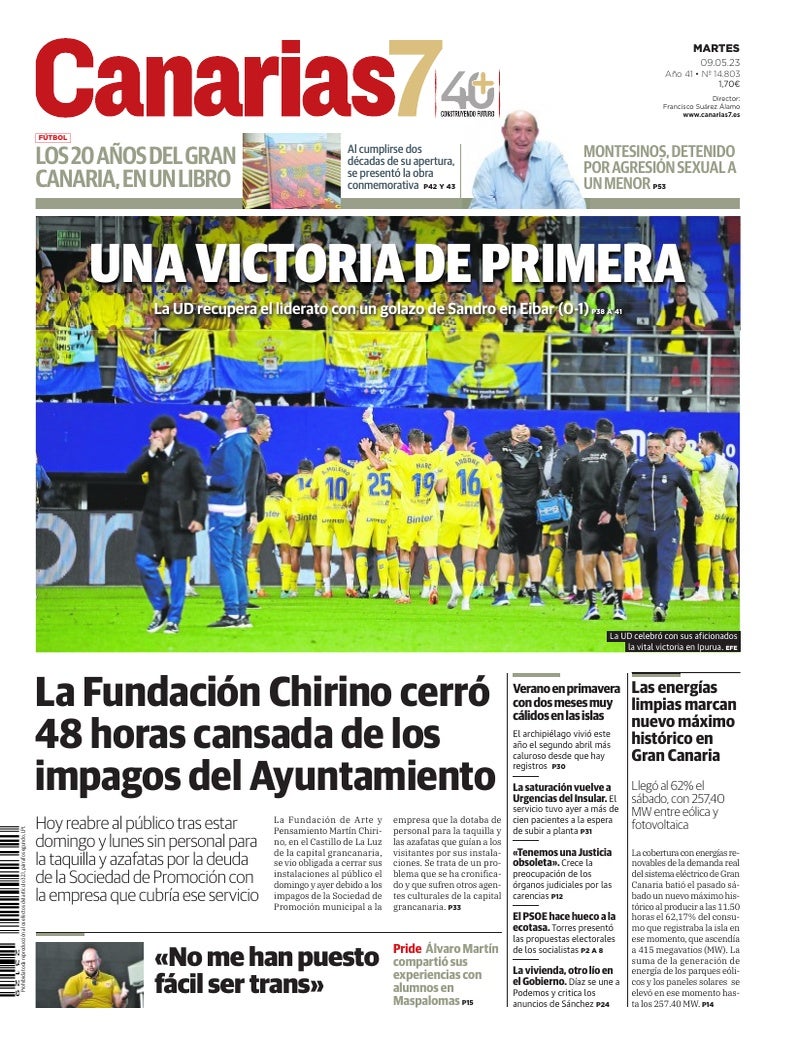 Portada Canarias7 09-05-2023