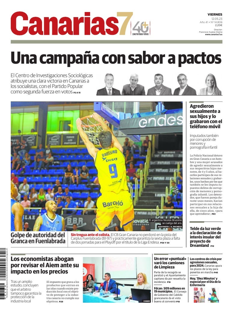 Portada Canarias7 12-05-2023