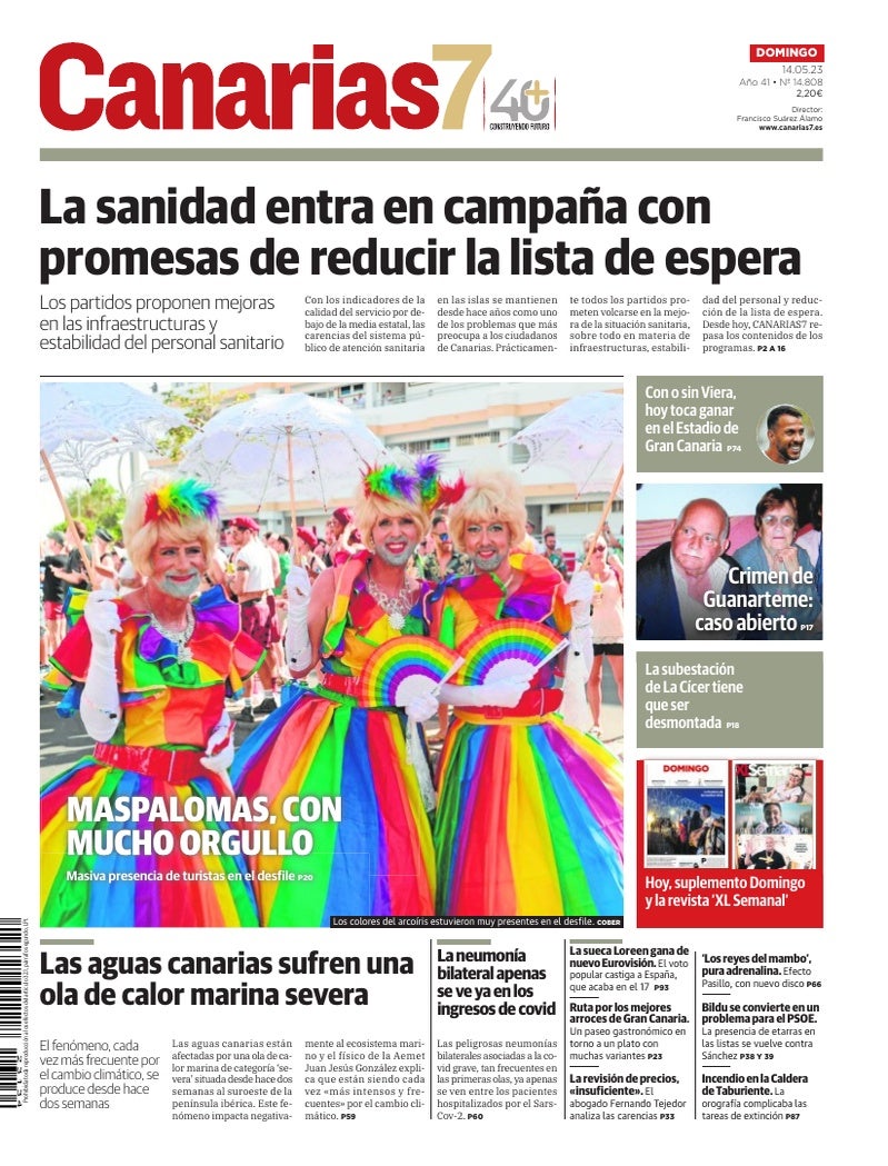 Portada Canarias7 14-05-2023