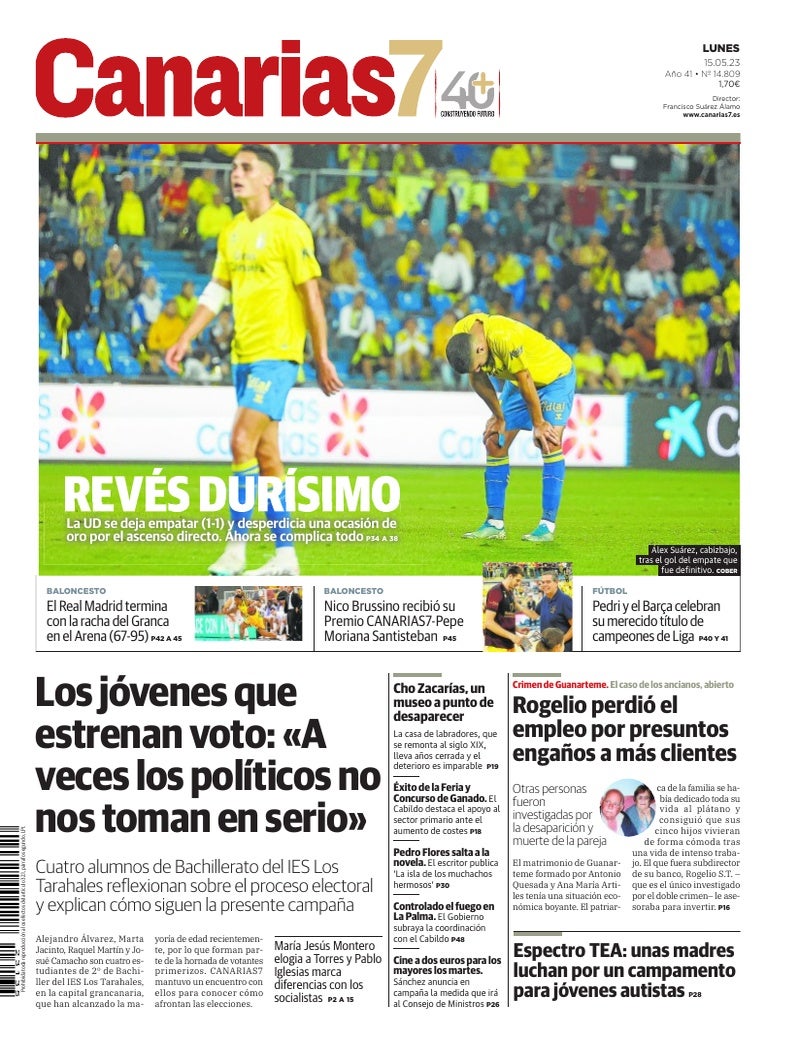 Portada Canarias7 15-05-2023
