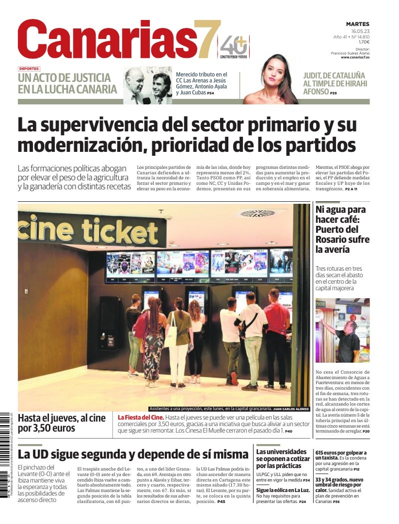 Portada Canarias7 16-05-2023