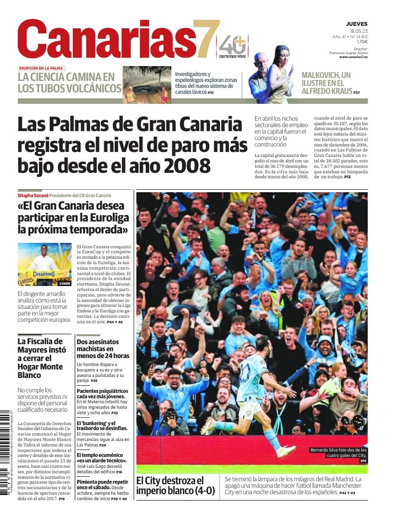 Portada Canarias7 18-05-2023
