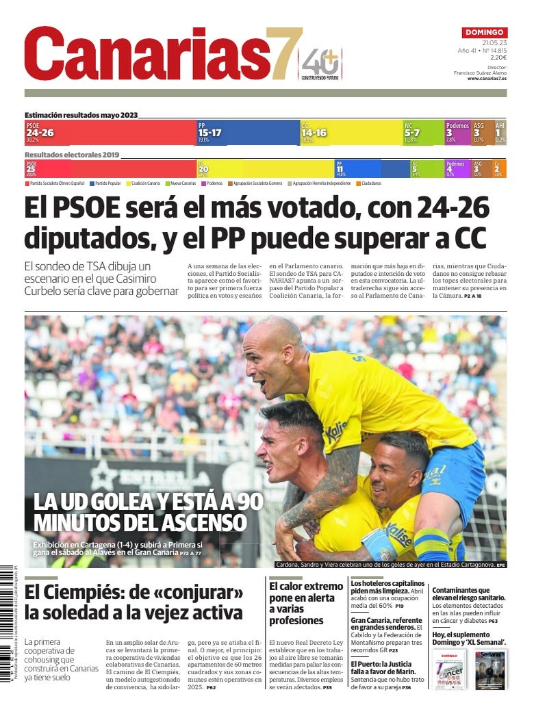 Portada Canarias7 21-05-2023