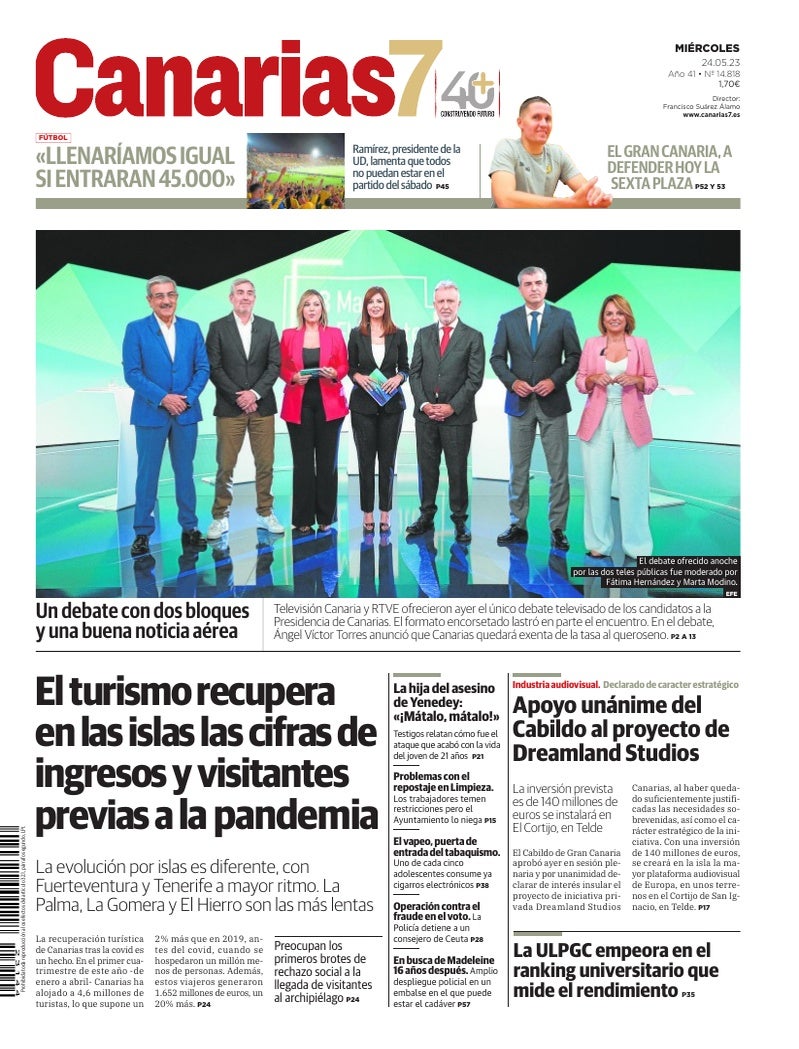 Portada Canarias7 24-05-2023