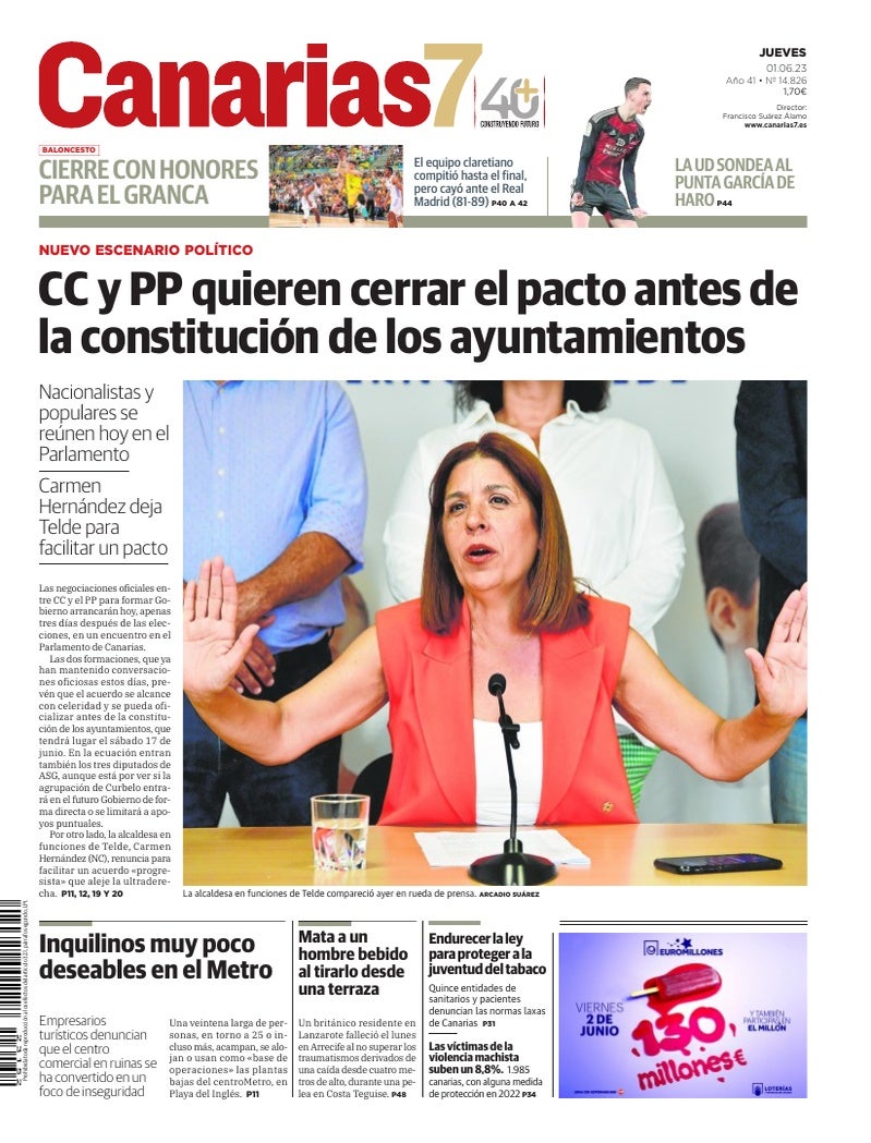 Portada Canarias7 01-06-2023
