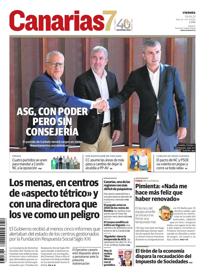 Portada Canarias7 09-06-2023