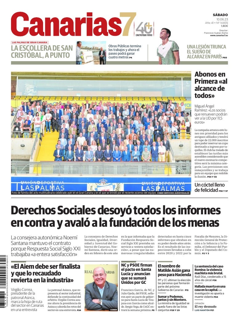 Portada Canarias7 10-06-2023