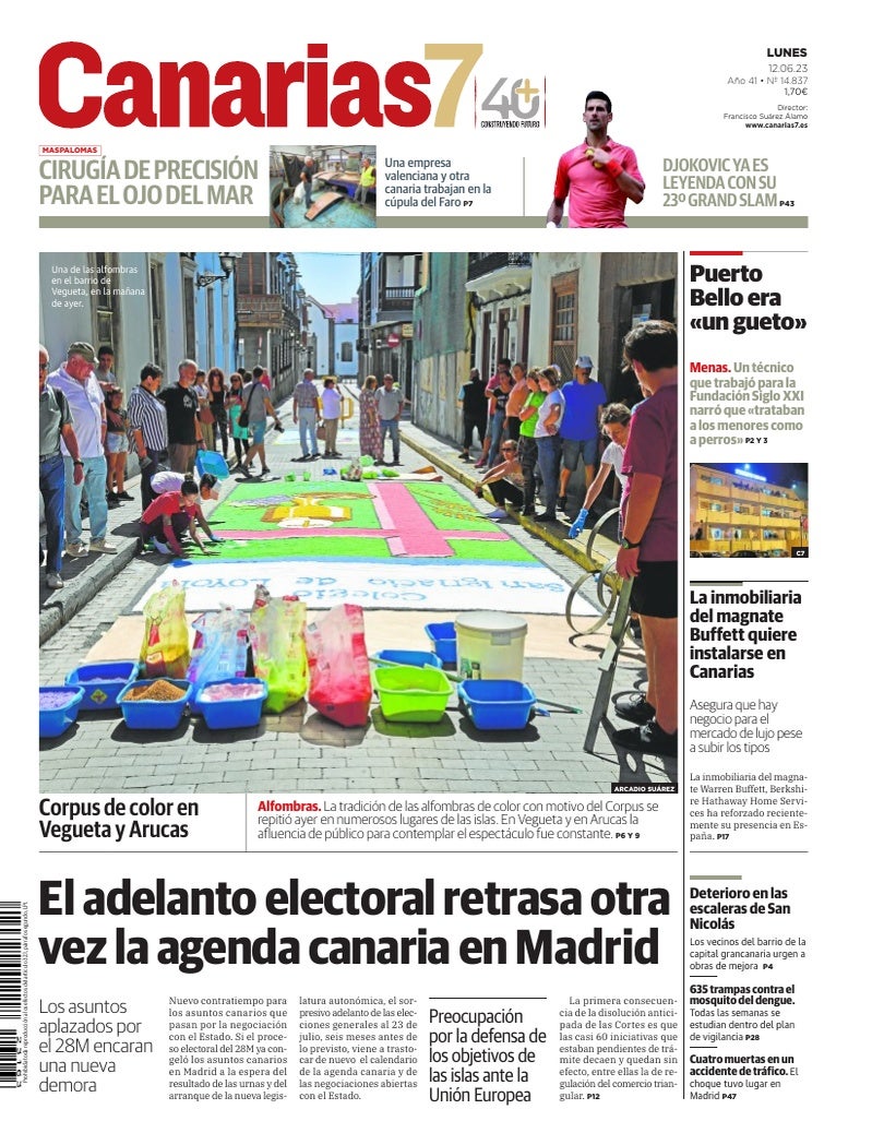 Portada Canarias7 12-06-2023