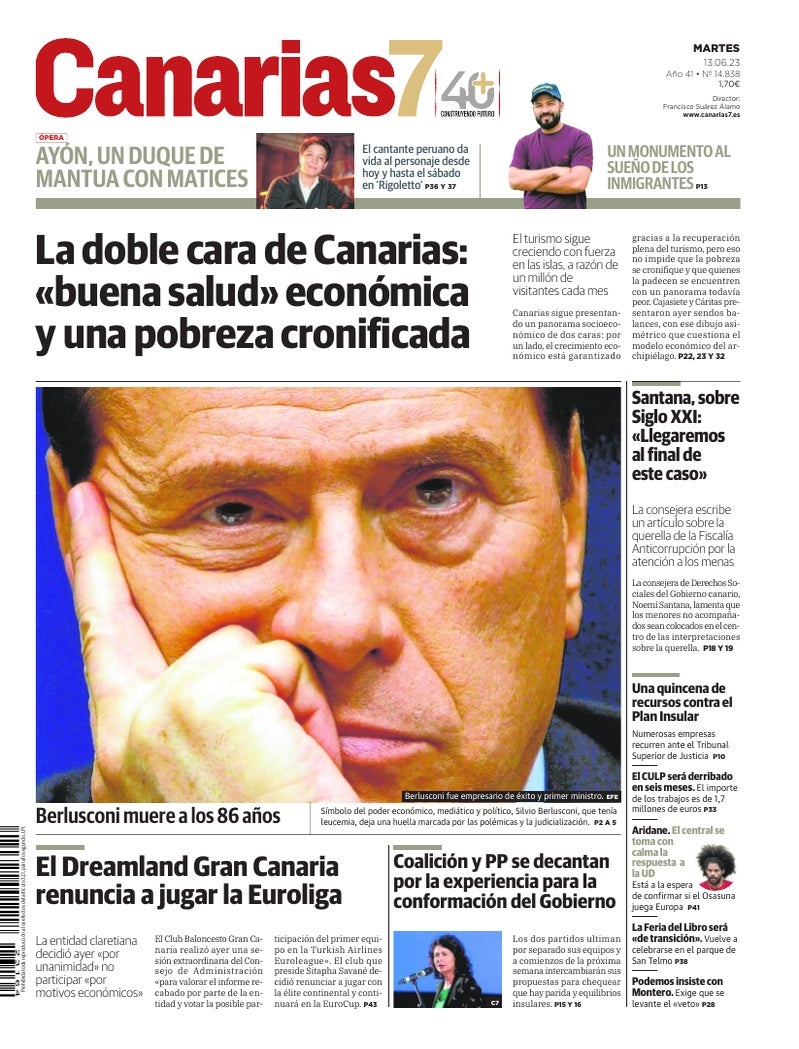 Portada Canarias7 13-06-2023