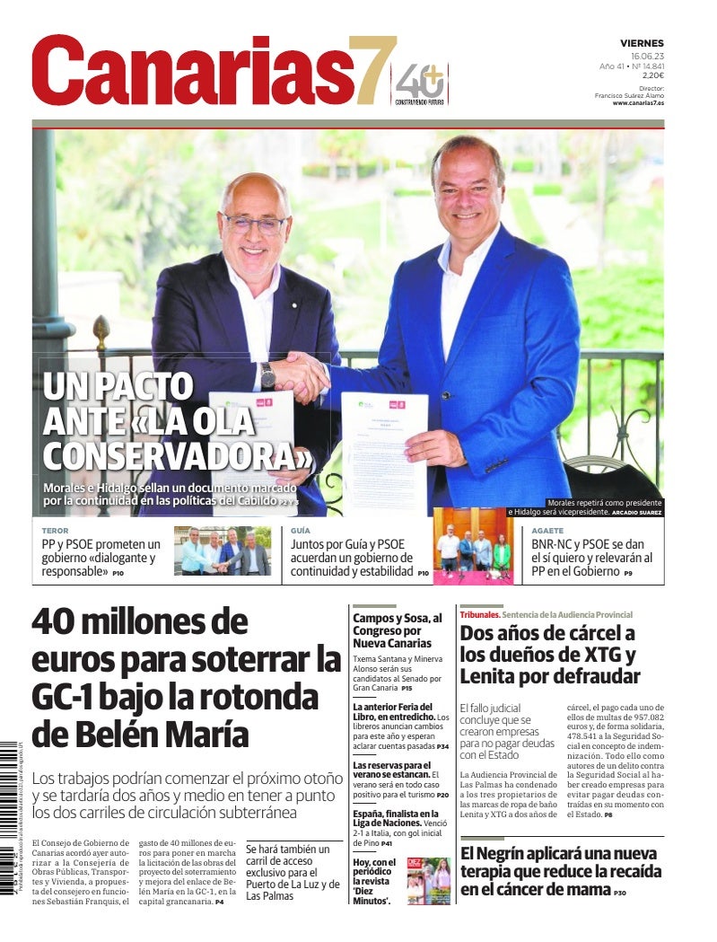 Portada Canarias7 16-06-2023