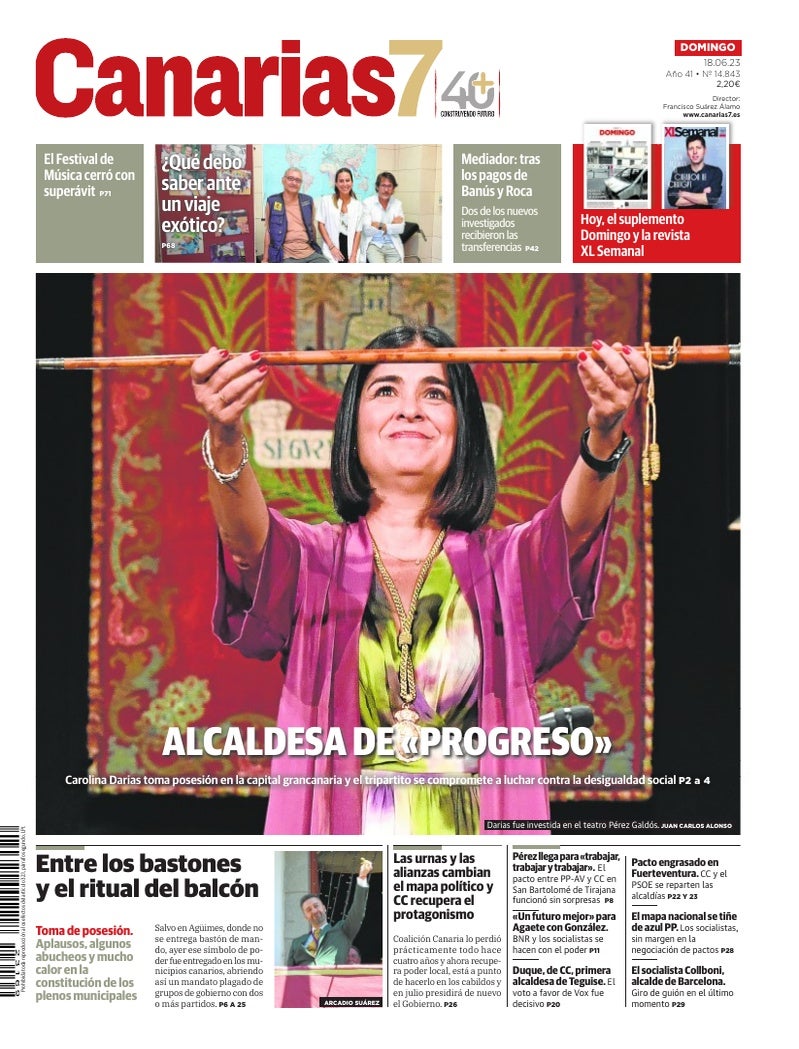 Portada Canarias7 18-06-2023