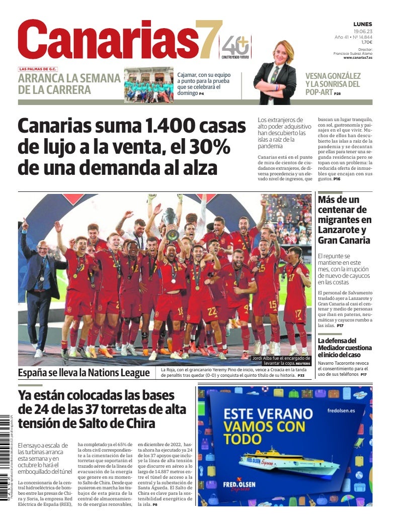 Portada Canarias7 19-06-2023