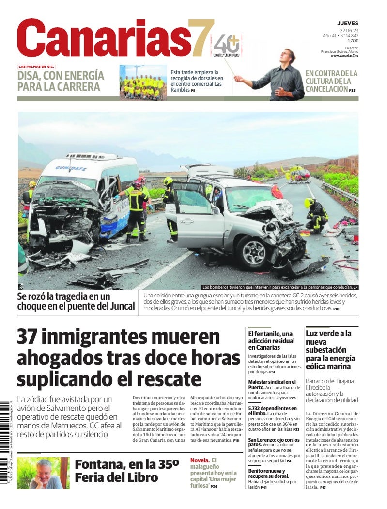 Portada Canarias7 22-06-2023
