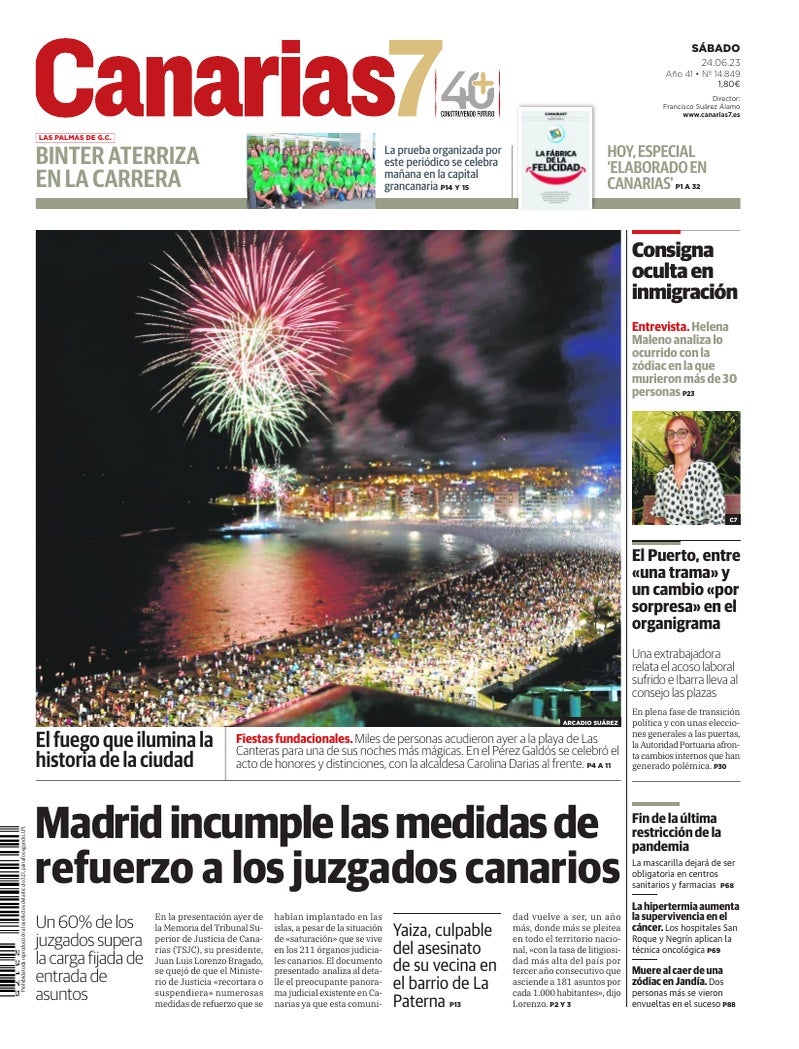 Portada Canarias7 24-06-2023