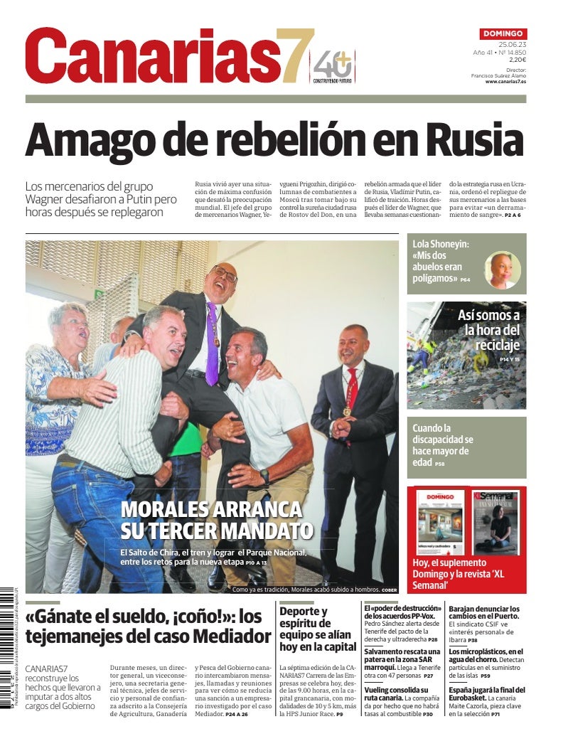 Portada Canarias7 25-06-2023