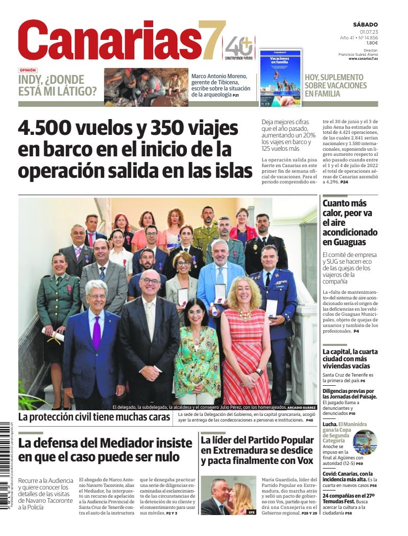Portada Canarias7 01-07-2023