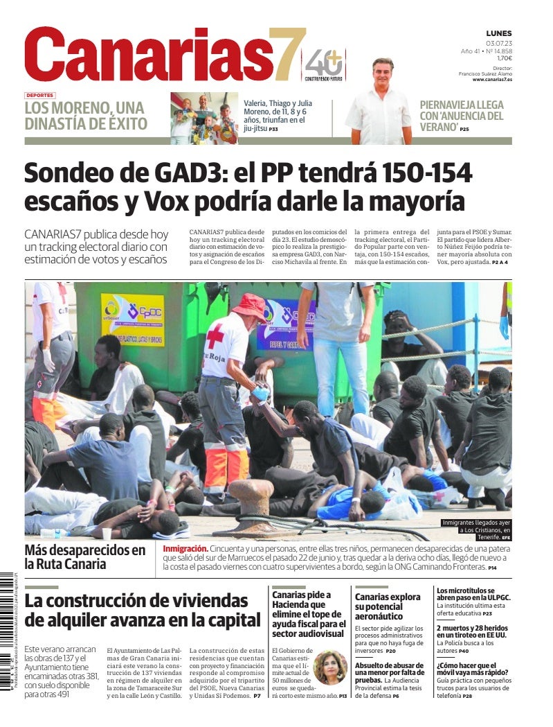 Portada Canarias7 03-07-2023