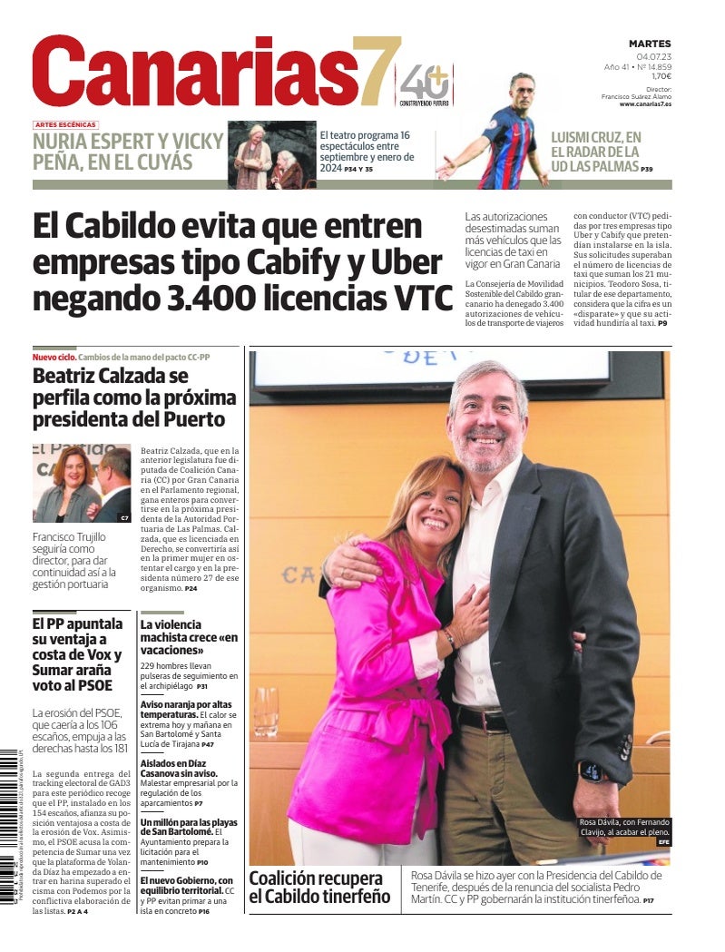 Portada Canarias7 04-07-2023