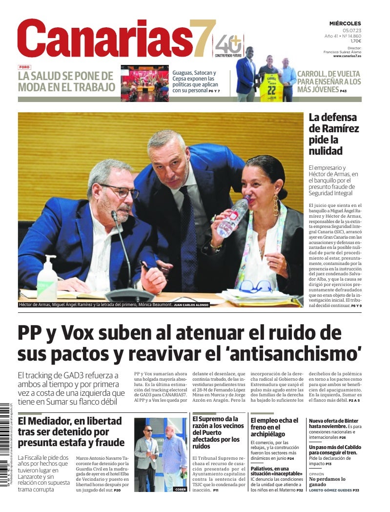 Portada Canarias7 05-07-2023