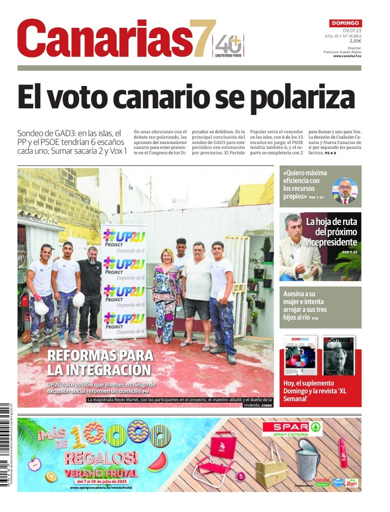 Portada Canarias7 09-07-2023