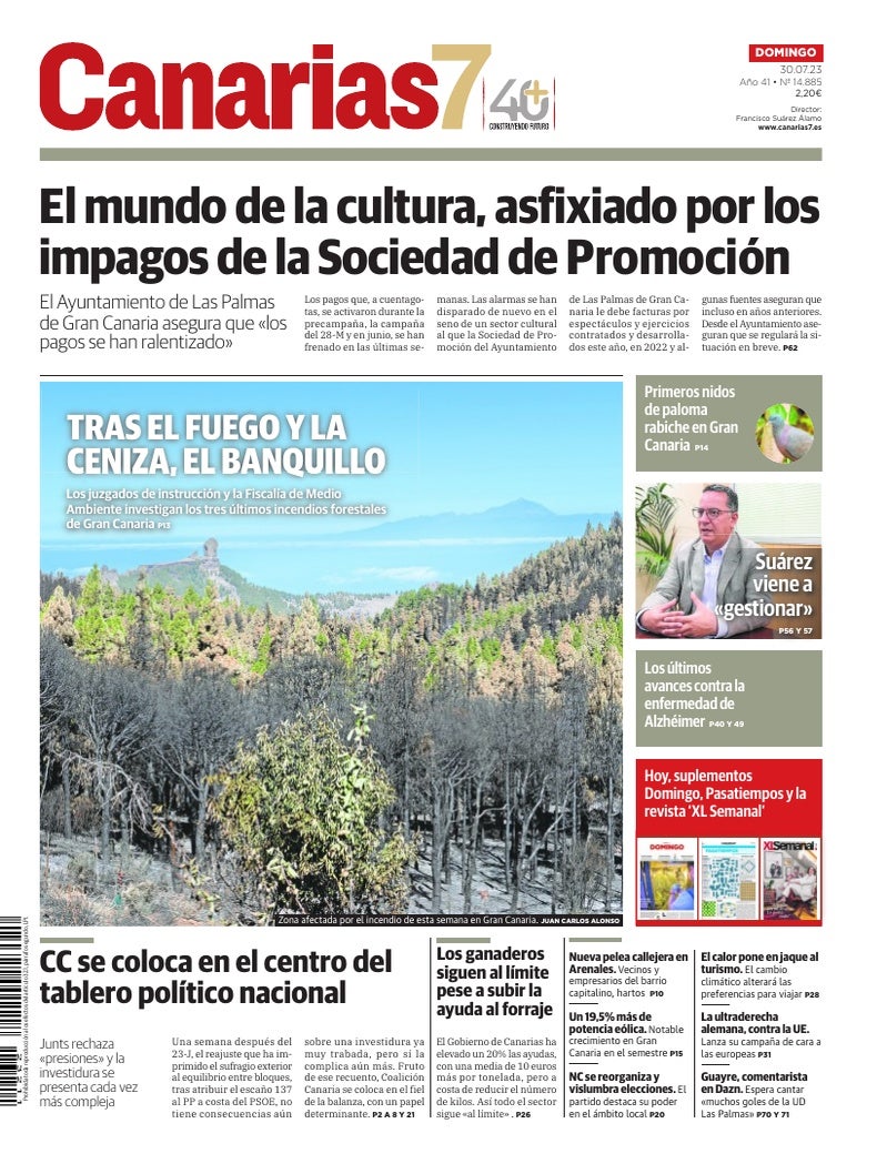 Portada Canarias7 30-07-2023