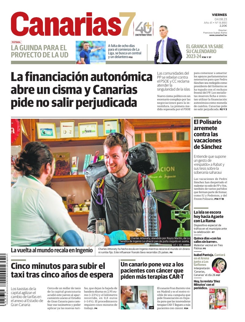 Portada Canarias7 04-08-2023