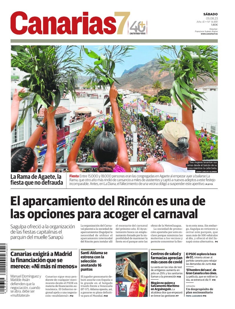 Portada Canarias7 05-08-2023
