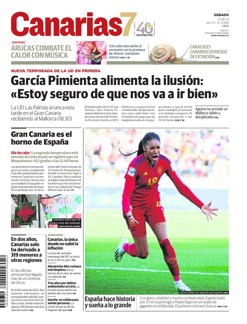 Portada Canarias7 12-08-2023