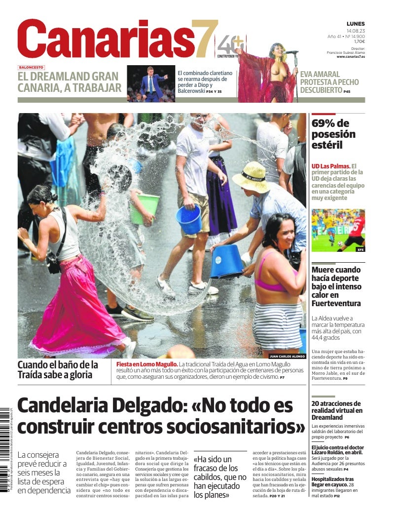 Portada Canarias7 14-08-2023