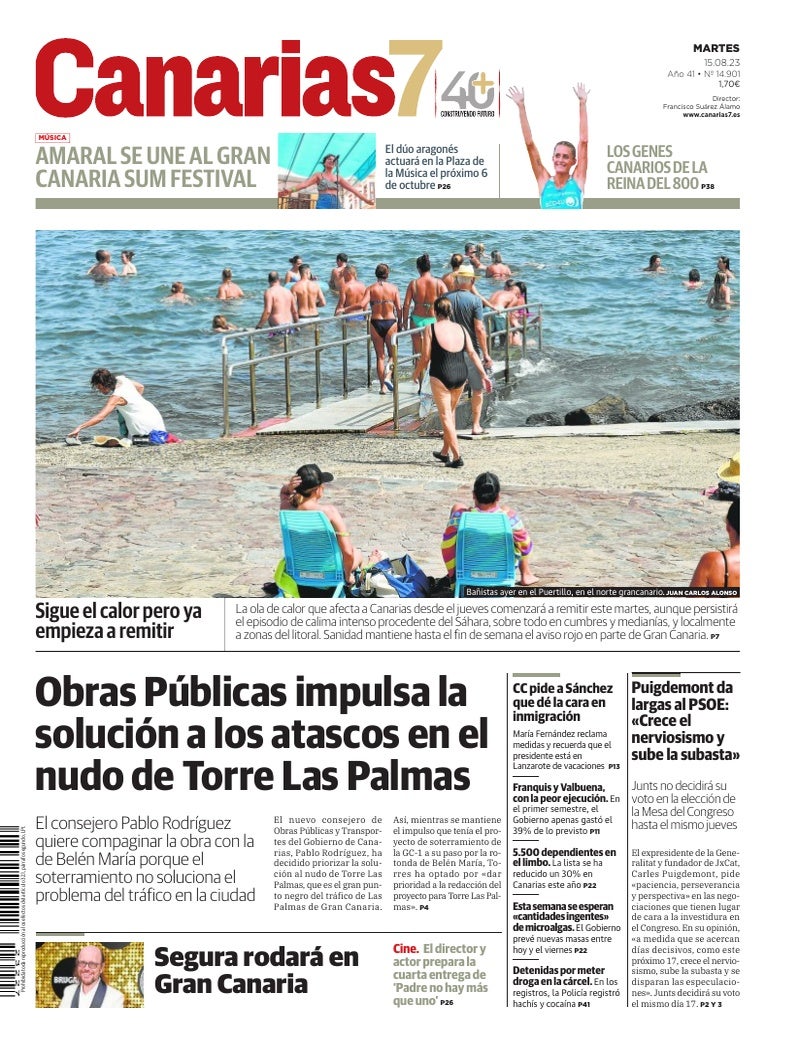 Portada Canarias7 15-08-2023