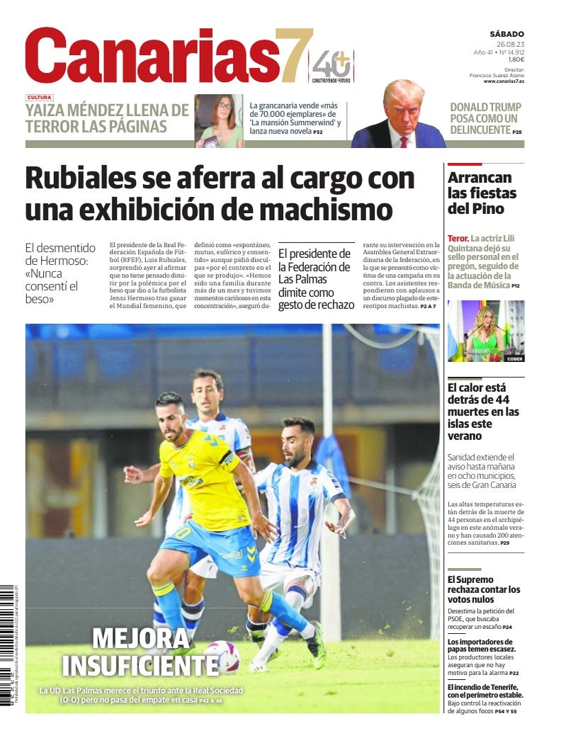 Portada Canarias7 26-08-2023