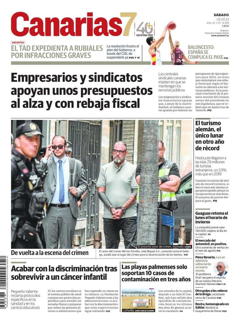 Portada Canarias7 02-09-2023