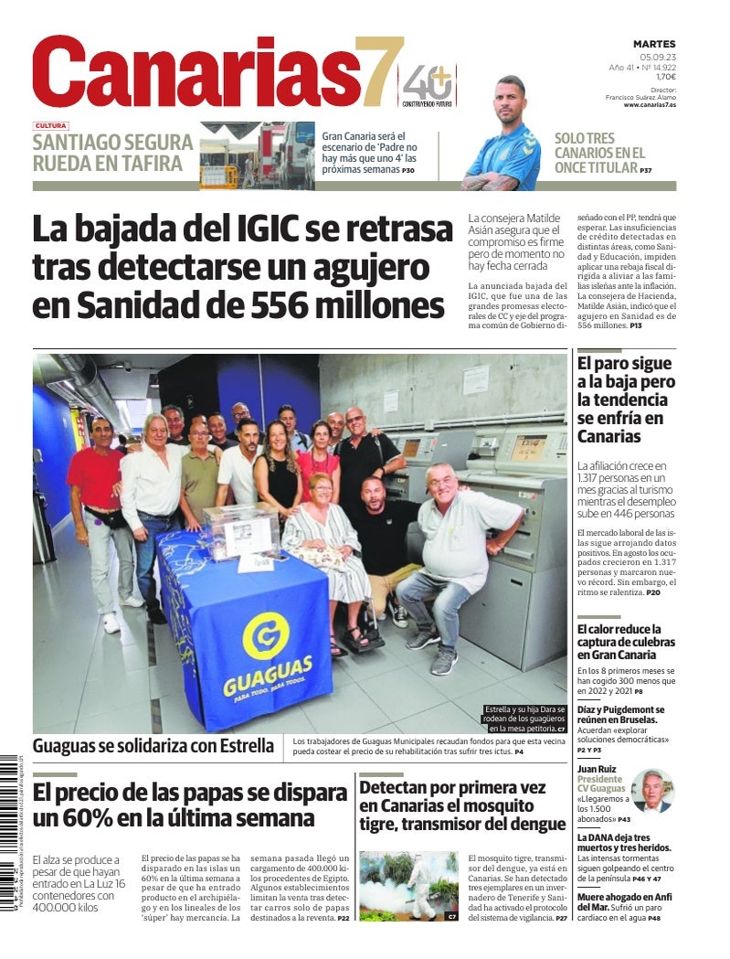 Portada Canarias7 05-09-2023