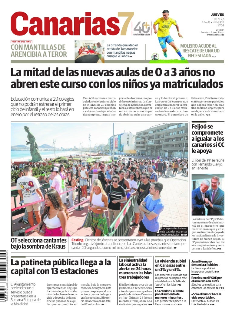 Portada Canarias7 07-09-2023