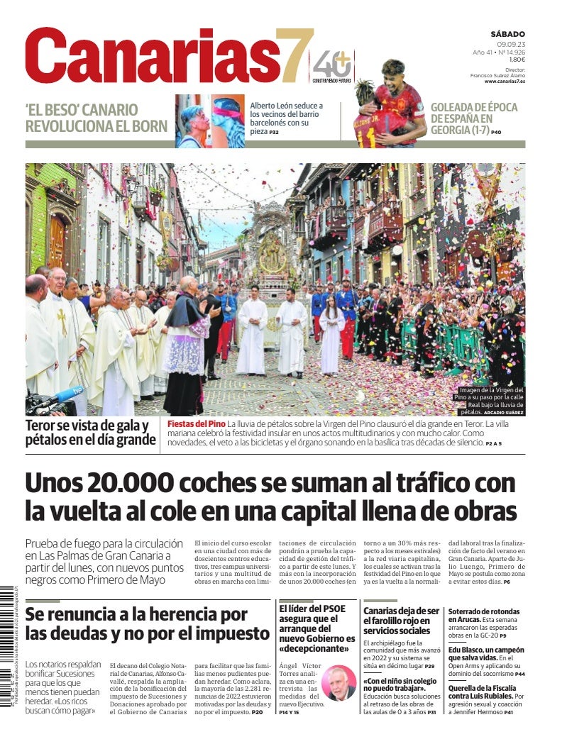 Portada Canarias7 09-09-2023