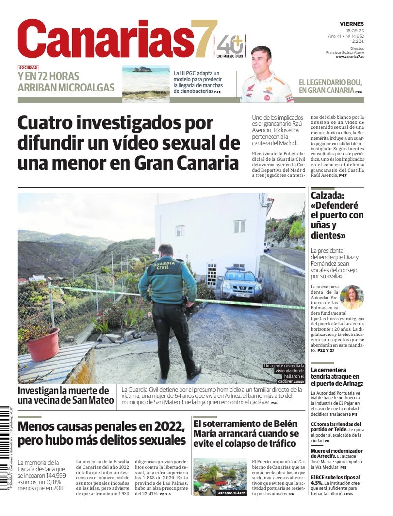 Portada Canarias7 15-09-2023